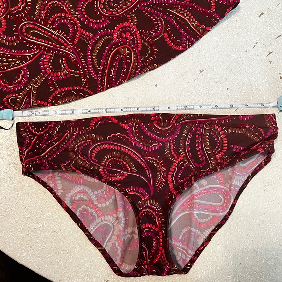 LIZ LANGE Maternity Paisley Print Tankini - Size SMALL - Picture 6 of 8